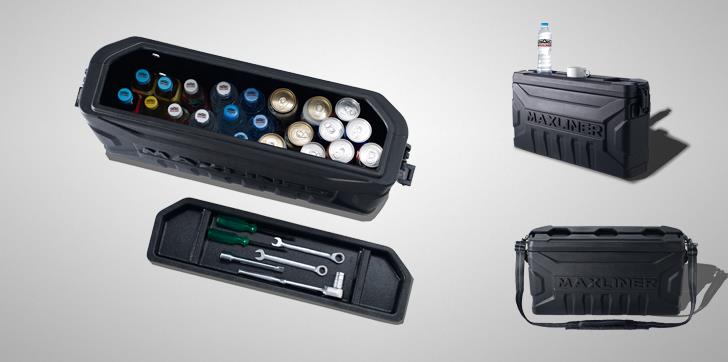 Box6 Boite De Rangement Pour Benne De Pickup Abs Noir Toyota