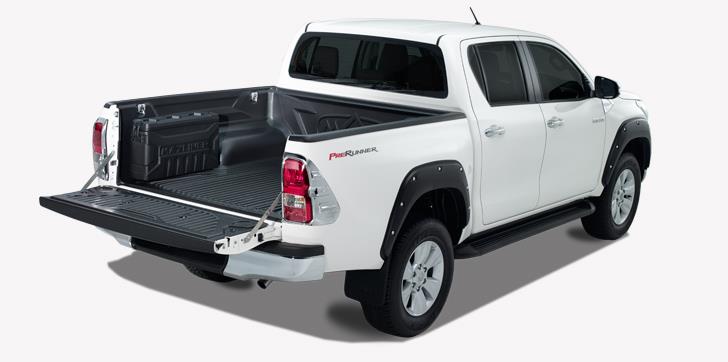 Box6 Boite De Rangement Pour Benne De Pickup Abs Noir Toyota