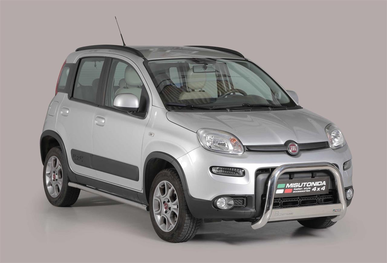 PARE-BUFFLE HOMOLOGUÉ INOX SUR FIAT PANDA 4X4 2013+