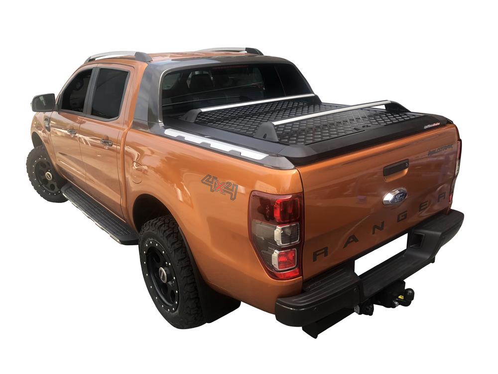 EVO900SB TONNEAU COVER ALUMINIUM NOIR V2 FORD RANGER DOUBLE CAB 2012