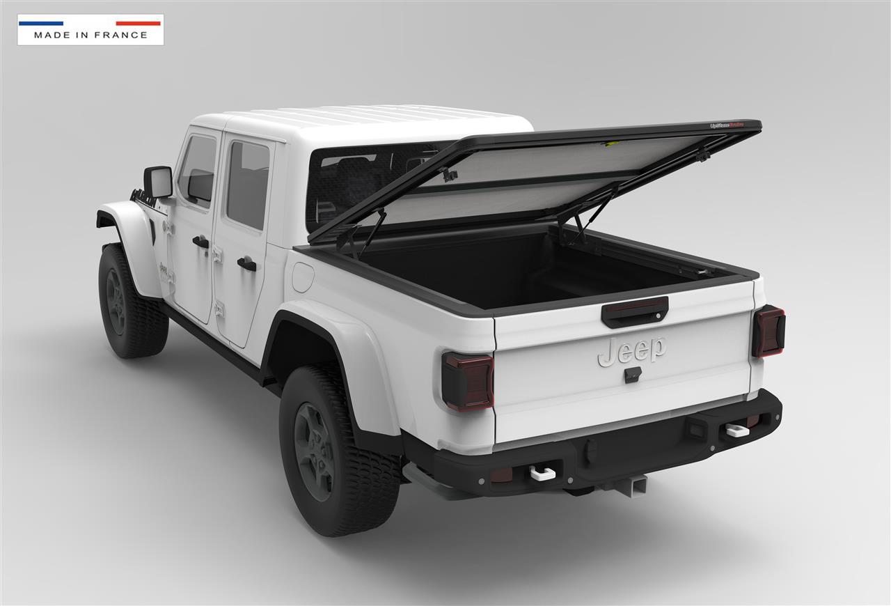 EVOS1200SB TONNEAU COVER ALU V2 JEEP GLADIATOR THERMOLAQUE NOIR