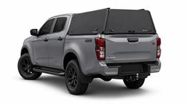 HARD TOP ALUMINIUM NOIR UPSTONE D-MAX SPACECABINE 2020+ ET 2024+ NON VITRES PORTE PAPILLON NON VITRÉ