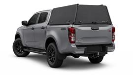 HARD TOP ALUMINIUM NOIR UPSTONE D-MAX CREW CABINE 2020+ ET 2024+ NON VITRES PORTE PAPILLON NON VITRÉ