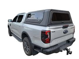 HARD TOP ALUMINIUM NOIR UPSTONE FORD RANGER DOUBLE CABINE 2023+ PORTE PAPILLON VITRÉE