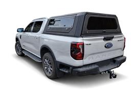 HARD TOP ALUMINIUM NOIR UPSTONE FORD RANGER SUPER CABINE 2023+ PORTE PAPILLON VITRÉE