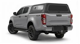 HARD TOP ALUMINIUM NOIR UPSTONE D-MAX CREW CABINE 2020+ ET 2024+ PORTE PAPILLON VITRÉE
