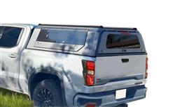 HARD TOP ALUMINIUM NOIR UPSTONE D-MAX CREW CABINE 2020+ ET 2024+ PORTE PAPILLON VITRÉE