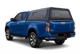 HARD TOP ALUMINIUM NOIR UPSTONE D-MAX CREW CABINE 2020+ ET 2024+ PORTE PAPILLON VITRÉE